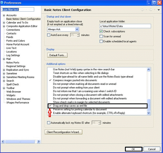 Drag and drop save as MBOX file