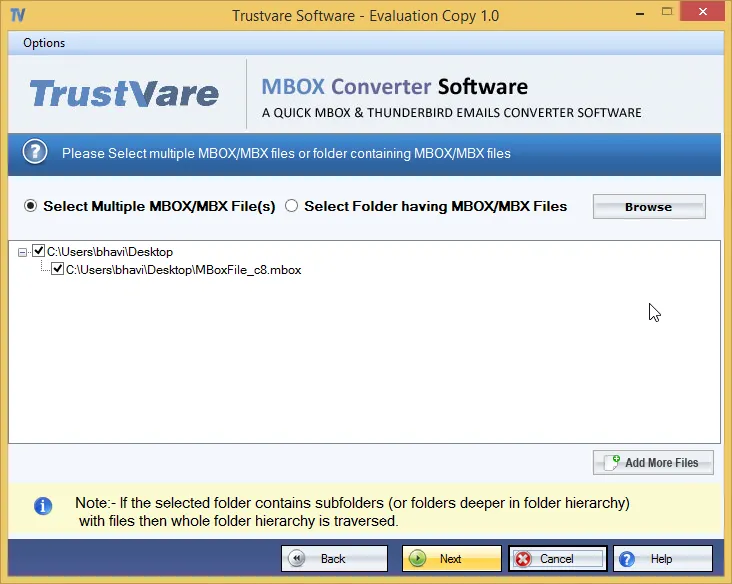 TrustVare MBOX to PST
